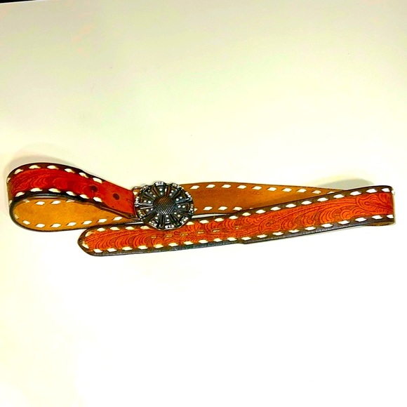BAR NUNN Leather Belt with Silver Buckle main image 7